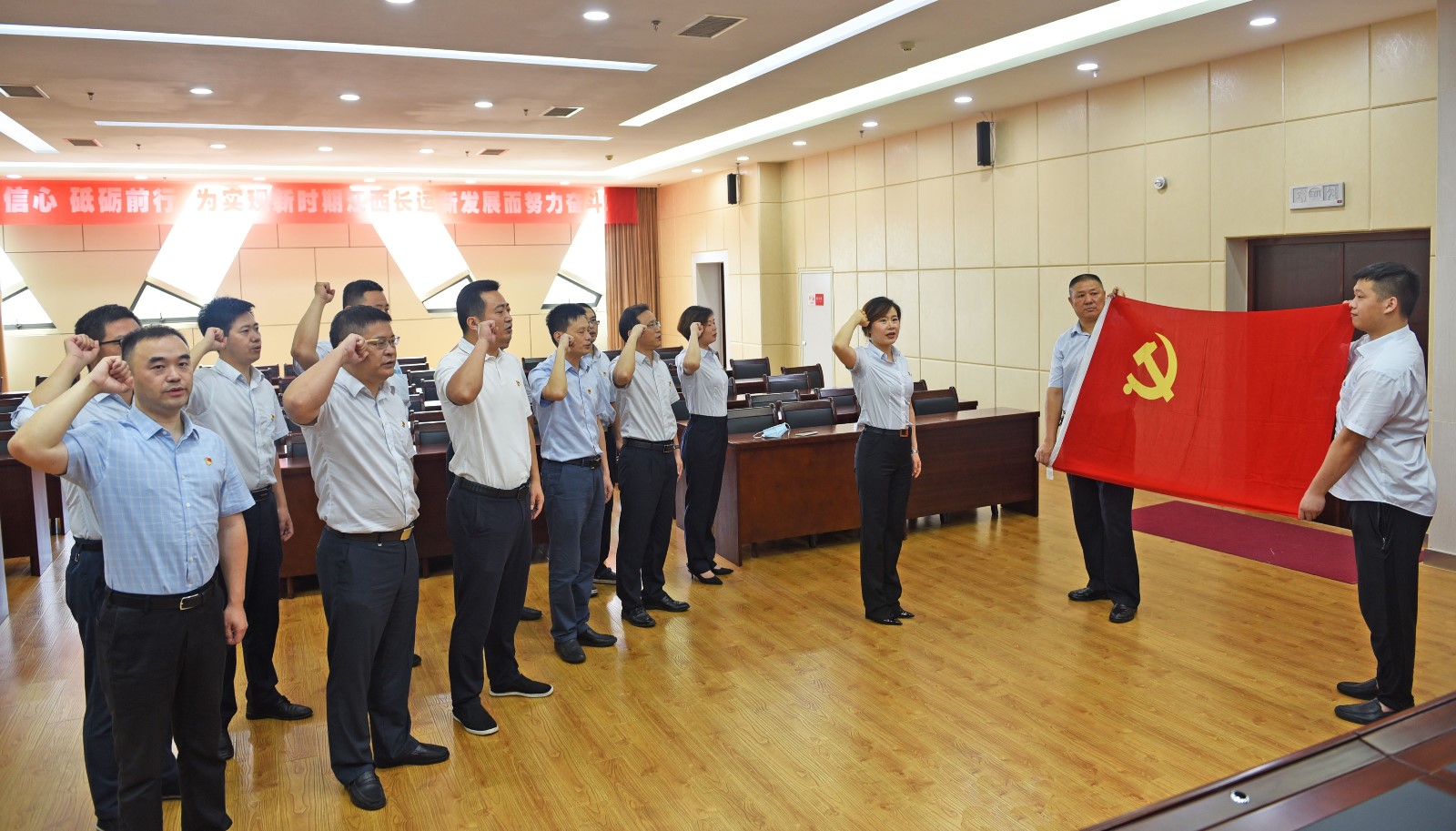 集團(tuán)機(jī)關(guān)支部開展“重溫入黨誓詞，堅定理想信念”主題黨日活動